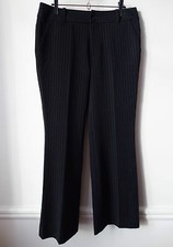 PANTALON Noir rayé T36