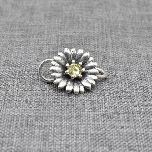 Connecteurs fleurs argent - connecteurs,