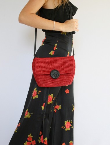 Sac besace raphia - raphia, sol'eole