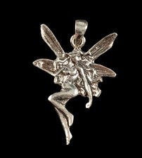 Pendentif Fée ou Elfe en argent 925 # 6839  K23