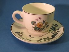 Soucoupe & Thé Tasse : Villeroy & Boch Porcelaine Botanica~Myosotis & Tussilage