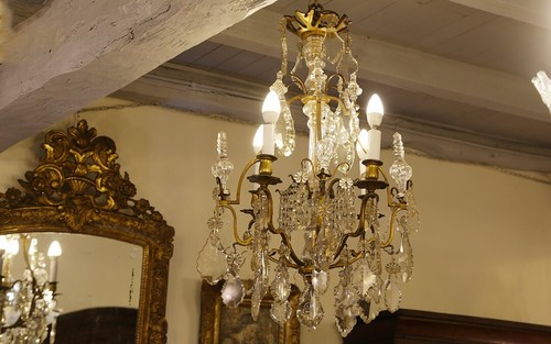 Lustre pampille cristal et - lustre, pampille,