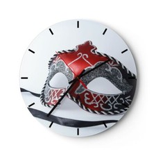 Horloge murale en verre