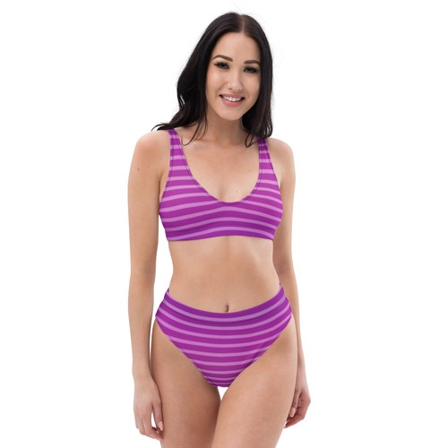 High waist bikini damen lila - waist,