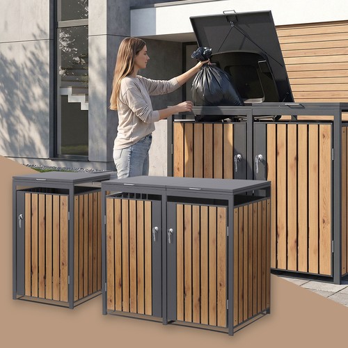 Abri pour 4 poubelles - pour, 1/2/3/4