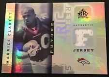MAURICE CLARETT  AUTHENTIC CERTIFIED GAME USED JERSEY CARD DENVER BRONCOS