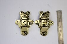 Fermoir malle trunk lock Louis Vuitton laiton massif Brass 66 x 47 mm circa 1930