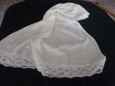 joli jupon long  vintage  jolie dentelle  T 42/44/46 taille élastique  ref LO44