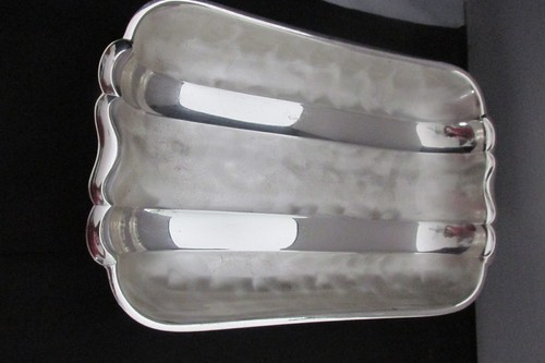 Vintage silver plate serving - plate,