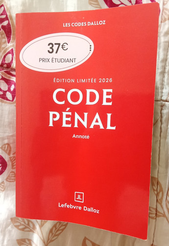 Code penal 2026 - code, dalloz