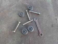 LR Louis Roussy Le Rapide 4 roues acier plein 4 axes boulonnés locomotive + clef