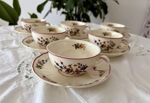 Lot tasses sous - de, 6