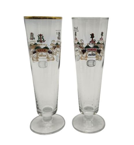Lot 2 verres lindemans - 🍺, de
