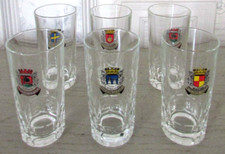 Lot 6 verres Pastis Duval