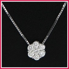 Collier blanc 18 carats - 18,