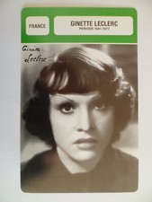 CARTE FICHE CINEMA  GINETTE