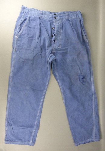 Pantalon bleu travail - pantalon, de