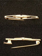 BROCHE ANCIENNE PLAQUE OR