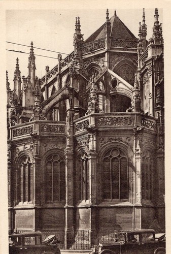 1857 cpa caen eglise saint - cpa,