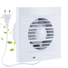 100mm VMC Salle de Bain VMC Simple Flux 120m³/h Extracteur Avec Clapet Anti R...