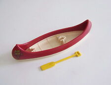 PLAYMOBIL (X149) MONTAGNE - Canoe Rouge avec Rame Cabane des Pêcheurs 3826