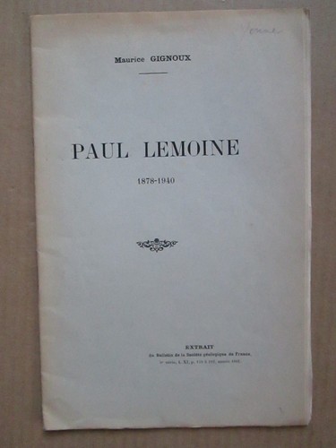 Paul lemoine géologue - lemoine,