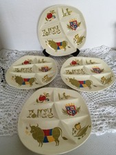 Lot de 5 Assiettes à fondue