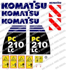 Komatsu PC210LC -8 Digger Décalque Autocollant Set