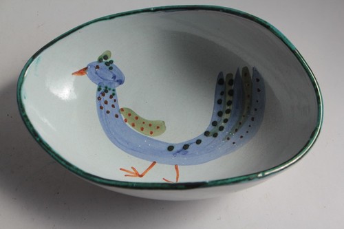 Coupe céramique oiseau gourju - céramique,