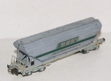 RARE RMA HO 231 WAGON TREMIE CEREALIER STIV TRANSPORT CEREALES DECHARGE GRAVITÉ