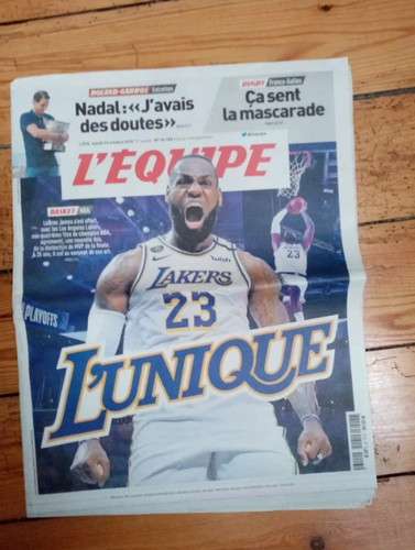 Journal équipe 10 2020 - journal, l'équipe