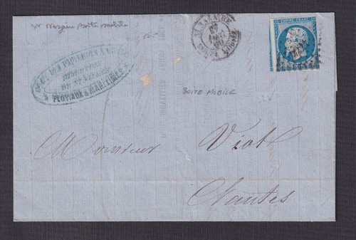 France lettre avec cachet st - france-,