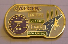 PIN'S JAEGER LECOULTRE AMIENS CAEN 1992 TIMER WATCH MONTRE SWISS vintage pin