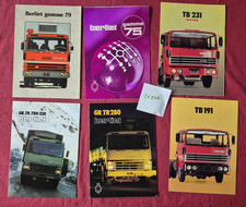N°21918 / BERLIET  4 dépliants + 2 catalogues 1975-1979