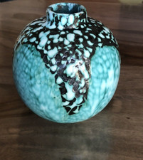 Atelier Primavera vase boule Art Déco en céramique signé et numéroté