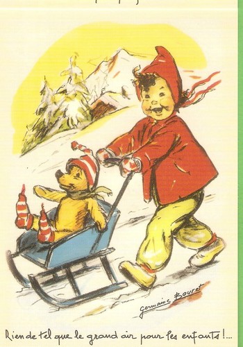 Germaine bouret carte postale - germaine,