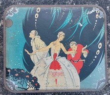 Ancienne Boîte En Fer Époque Art Deco