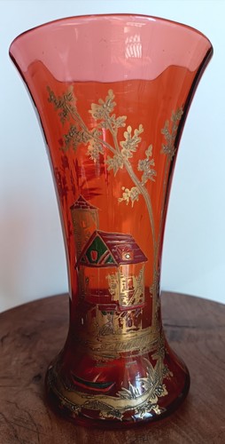 Ancien beau vase verre
