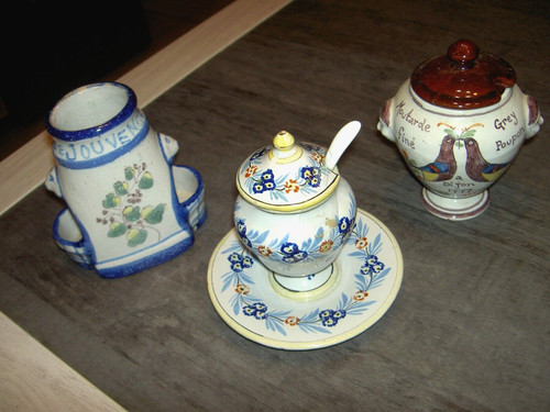 Lot moutardiers salière - moutardiers,