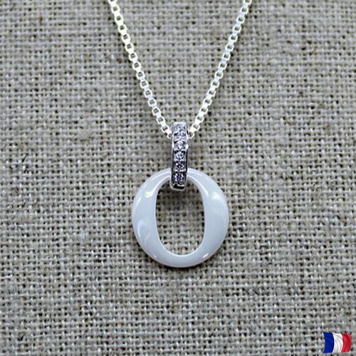 Collier pendentif céramique - pendentif,