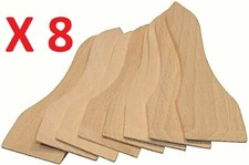 SPATULE A RACLETTE EN BOIS DE HÊTRE  13 cm , LOT DE 8 SPATULES 
