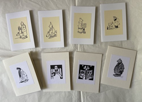 Lot cartes tintin par tardi - 8,