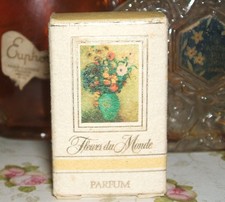 Rare avec sa boite miniature parfum ancienne parfum FLEURS DU MONDE de FABERGE