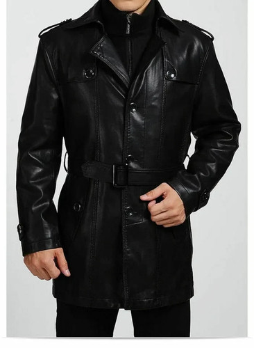 Trench coat homme noir cuir - homme, en