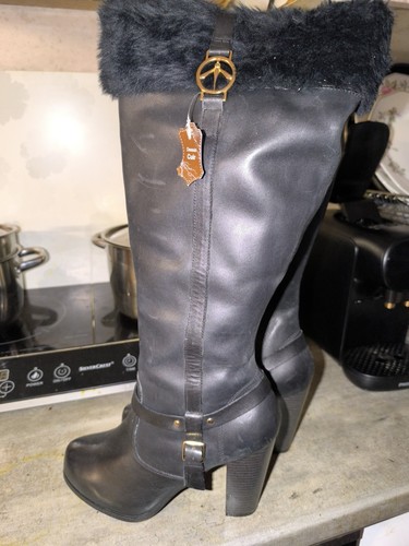 Bottes cuir marque - cuir, mosqitos