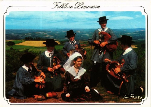 Cpm france folklore limousin - cpm,