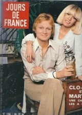 Jours de France n°1162 Clo-Clo et Martine - Gilbert Bécaud - Dalida de 1977