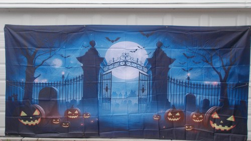 Horror halloween garage door - halloween,