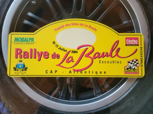 Plaque rallye plastique - plaque,