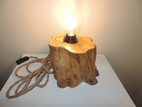 Lampe poser bois d - lampe,